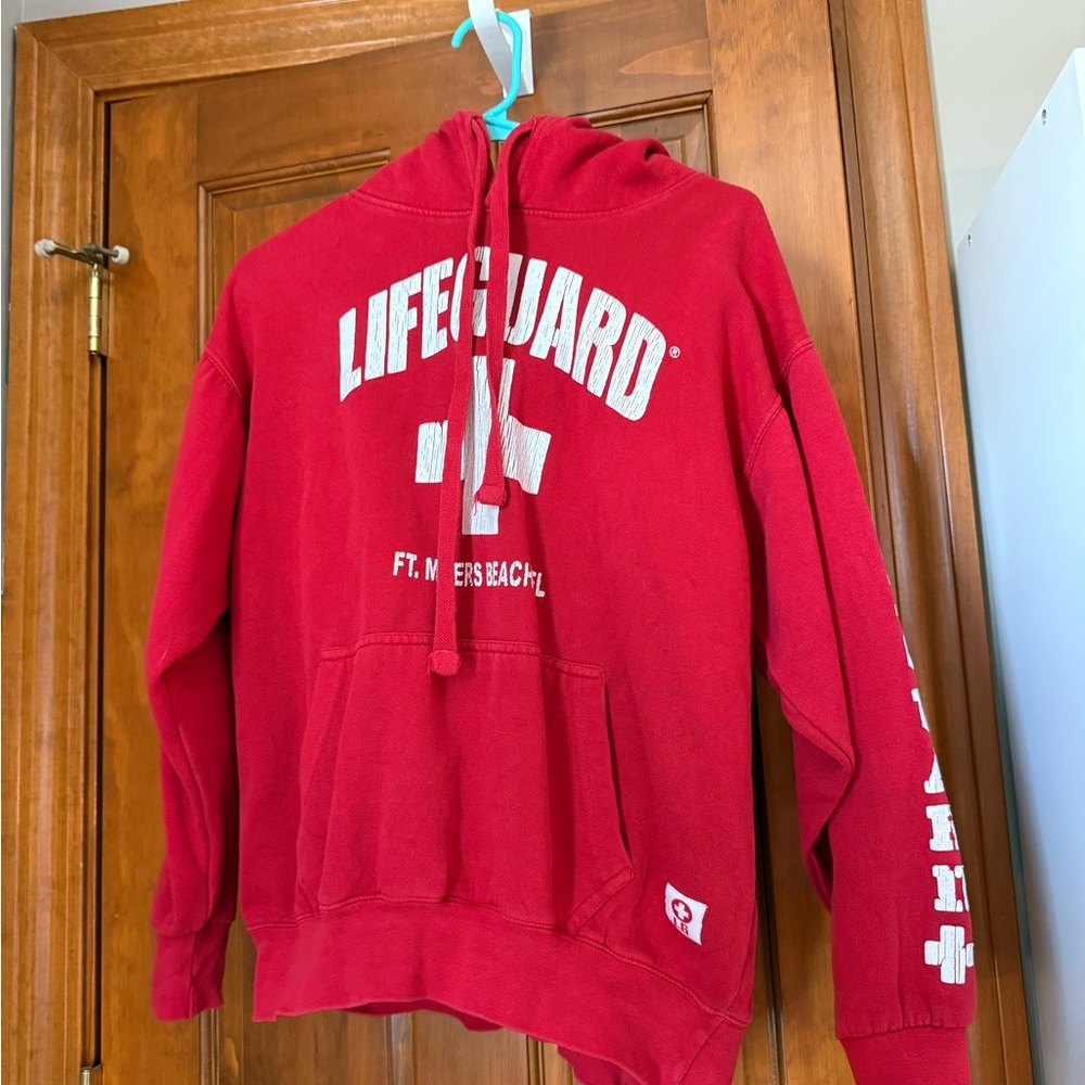 Red Lifeguard Hoodie
